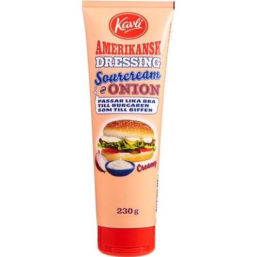 Amerikansk dressing Sourcream&Onion 230g Kavli