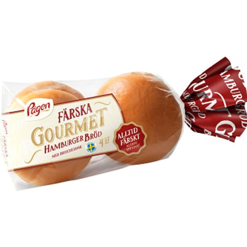 Hamburgerbröd Brioche Gourmet 4-p 320g Pågen