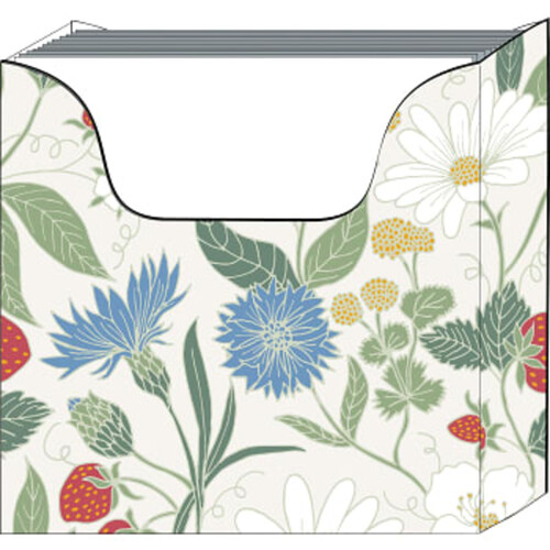 Servettbox Flora 24cm 75p