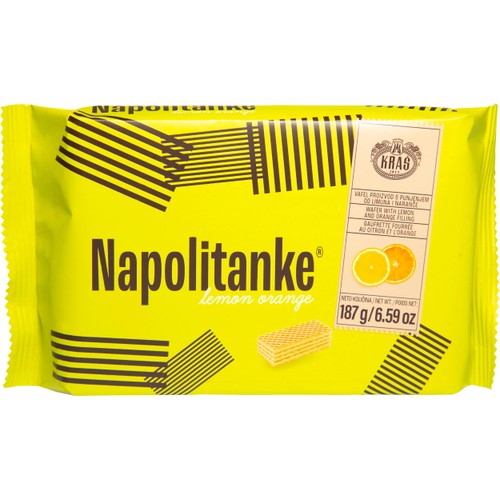 Napolitanke Wafers Citron & Apelsin 187g Kras