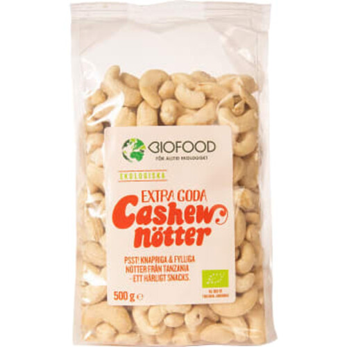 Cashewnötter Extra Goda 500g Biofood
