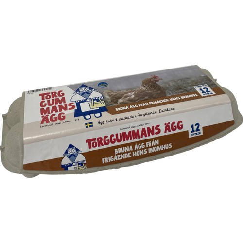 Ägg Bruna 12-pack Torggummans Ägg