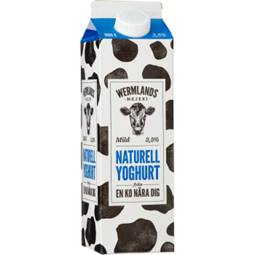 Yoghurt Naturell 3,5% 1l Wermlands Mejeri