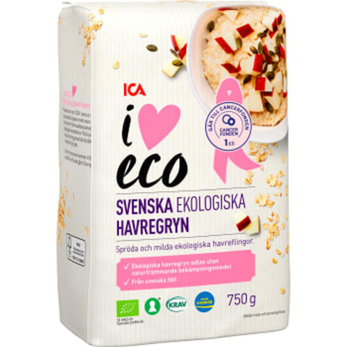 Havregryn 750g KRAV ICA I love eco