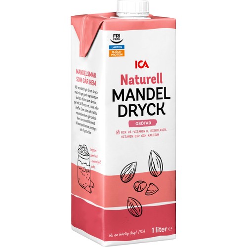 Mandeldryck Natur 1l ICA