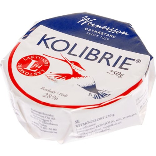 Brie 28% Laktosfri 250g Kolibrie