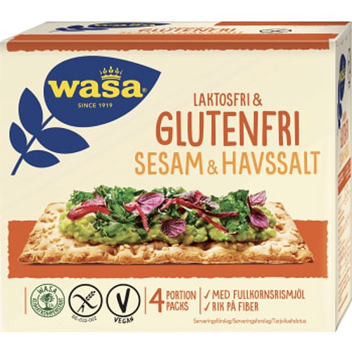 Knäckebröd Sesam Havssalt Glutenfri 240g Wasa