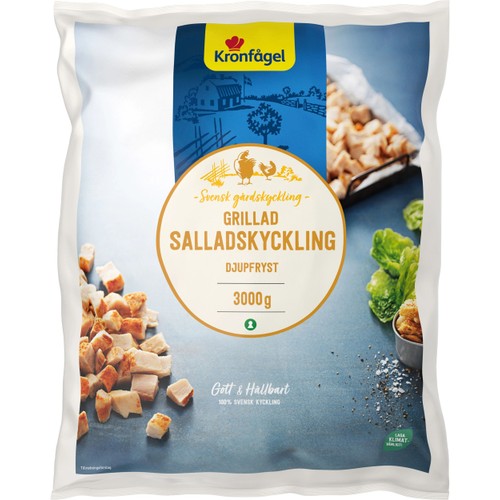 Grillad Salladskyckling Fryst 3kg Kronfågel