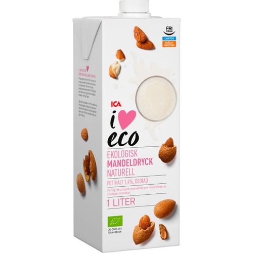 Mandeldryck Naturell 1l ICA I love eco