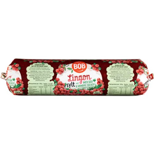 Lingonsylt Lättsockrad Refill 740g BOB