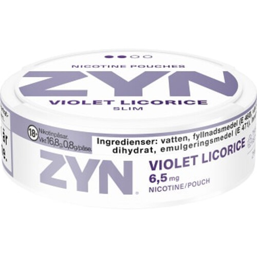 Nikotinpåse Violet Licorice 16,8g Zyn