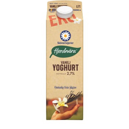 Yoghurt Vanilj 3% 1000g KRAV Skåne Hjordnära
