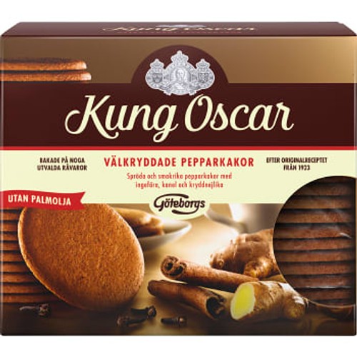 Pepparkakor Kung Oscar Välkryddade 300g Göteborgs