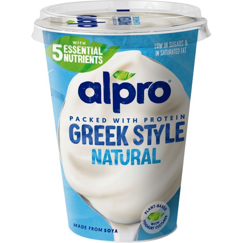 Yoghurt växtbaserad Greek Style naturell 3,6% 400g Alpro