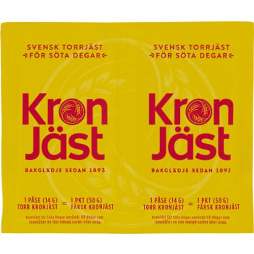 Torrjäst Söta degar 14g 2st Kronjäst