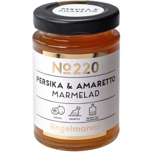 Marmelad Persika & Amaretto 120g Engelmanns