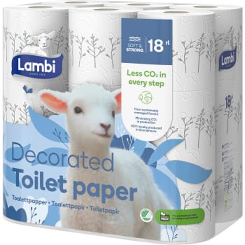 Toalettpapper Dekor 18-p Lambi