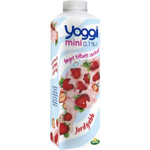 Yoghurt Mini Jordgubb 0,1% 1000g Yoggi®