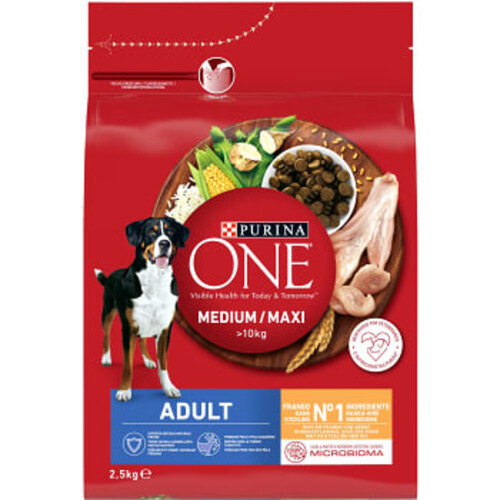 Hundmat Adult Kyckling & Ris Medium/Maxi 2.5kg Purina One