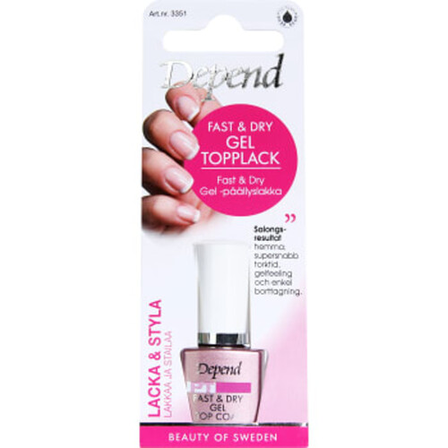 Topplack Gel Fast & Dry 1-p Depend