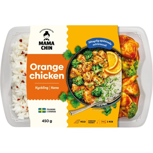 Färdigmat Kyckling i apelsinsås 450g Mama Chin