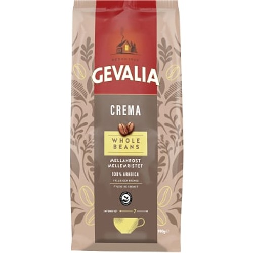 Kaffe Hela bönor Crema 900g Gevalia