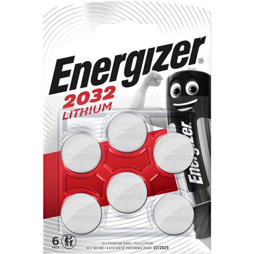 Knappcellsbatteri 2032 6-p Energizer