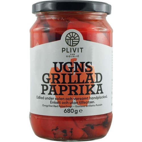Ugnsgrillad Paprika 680g Plivit