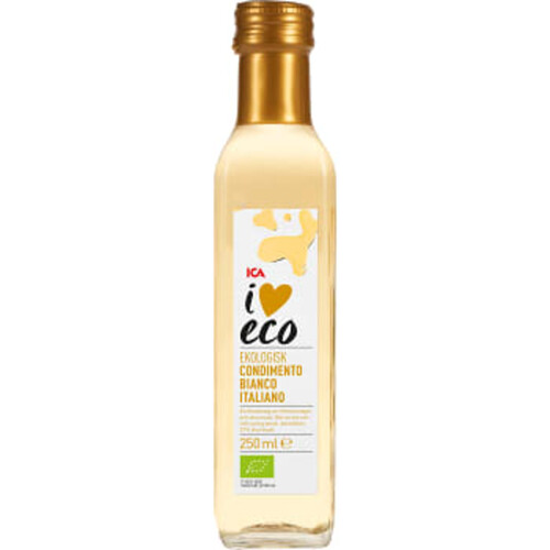 Vitvinsvinäger Ekologisk Condimento Bianco Italiano 250ml ICA I love eco