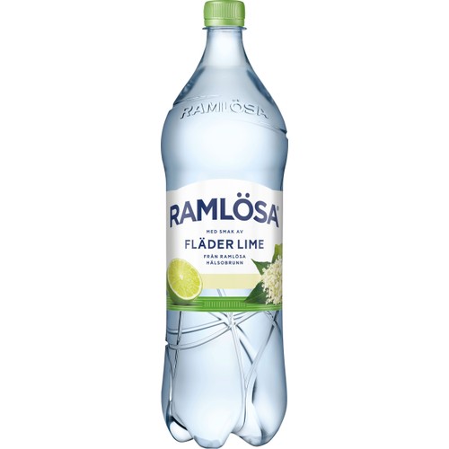 Vatten Kolsyrad Fläder & lime 1,5l Ramlösa