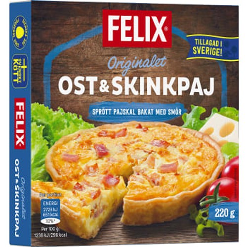 Ost & skinkpaj Fryst 220g Felix