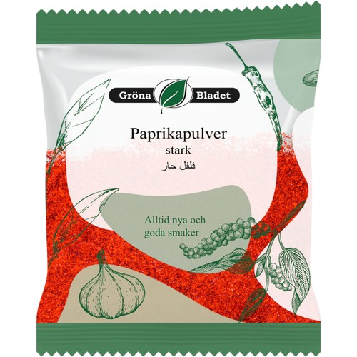 Paprikapulver Stark 40g Gröna Bladet