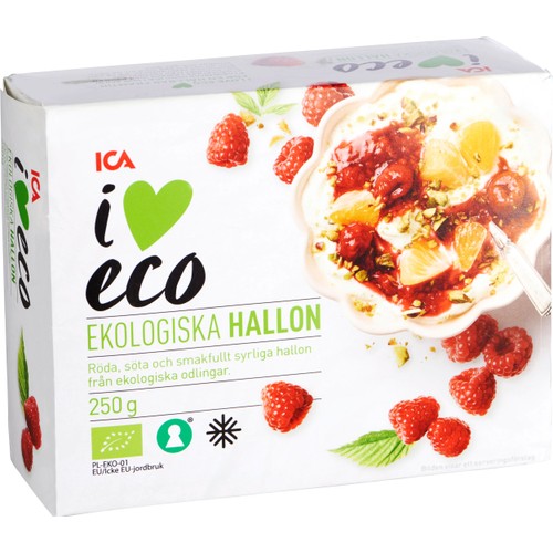 Hallon Fryst Eko 250g ICA I love eco
