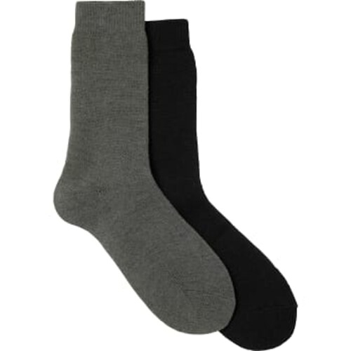 Thermosocka 2p grå/sv 39/41 mywear