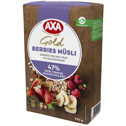 Gold berries müsli  725g AXA
