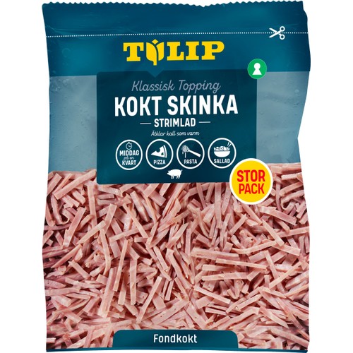 Skinka Strimlad Kokt 450g Tulip