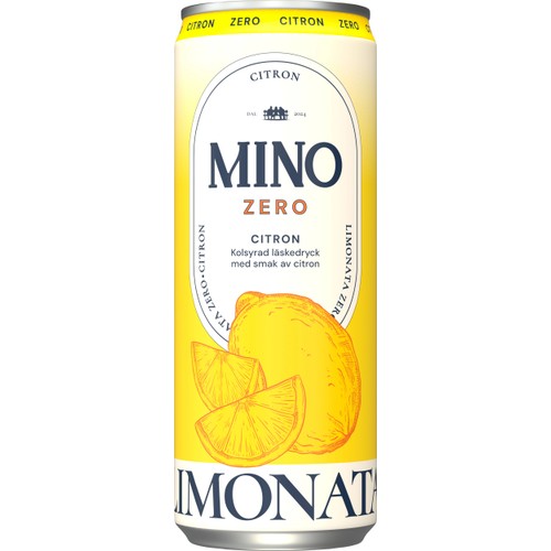 Läsk Zero Citron 33cl Mino