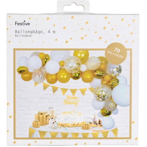 Ballongbåge Guld 70st 1 st Festive