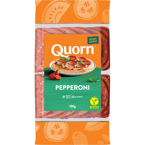 Veganskivor Pepperoni 100g Quorn