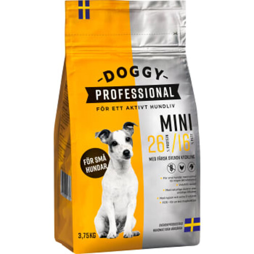 Hundmat Kyckling Mini 3,75kg Doggy Professional