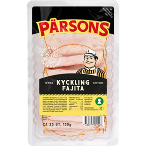 Kyckling Fajita Tunna Skivor 150g Pärsons