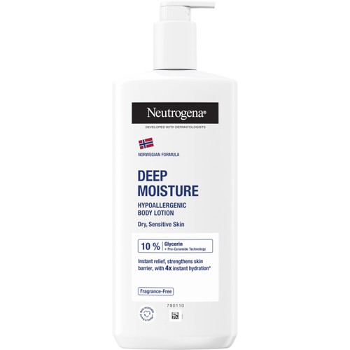 Body Lotion Deep Moisture Hypoallergenic Oparfymerad 400ml Neutrogena
