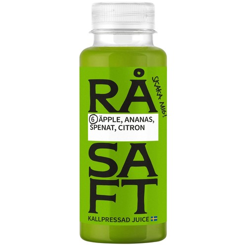 Juice Spenat Äpple Ananas 250ml Råsaft