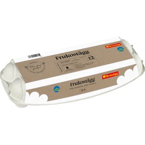 Frukostägg Frigående inomhus L 12-p Kronägg