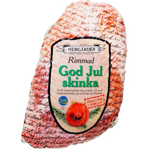 Julskinka Rimmad ca 2000g Hemgården