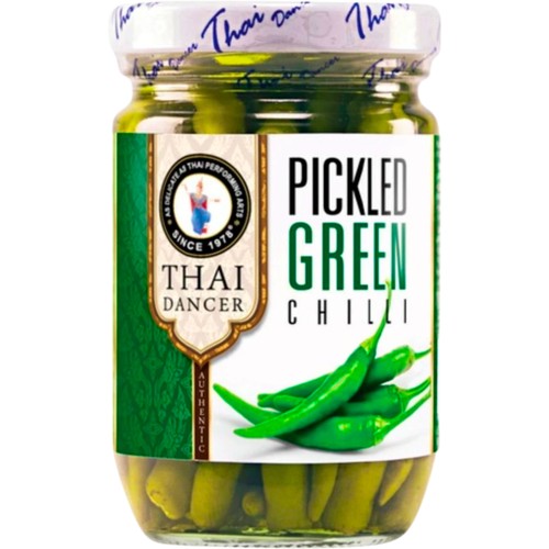 Grön Chilli Picklad 200g Thai Dancer
