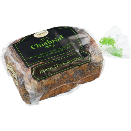 Chiabröd 17% 600g Bageriet Sjöstrands