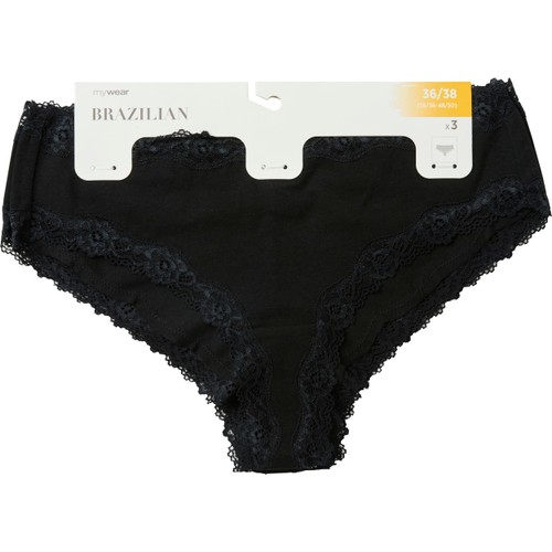 Brazilian 3p svart 36/38 mywear