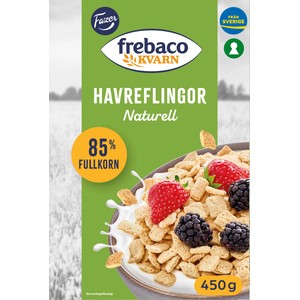 Havreflingor naturella 450g Frebaco