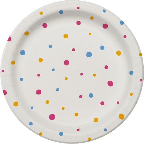 Tallrik Konfetti 22cm 12-p ICA